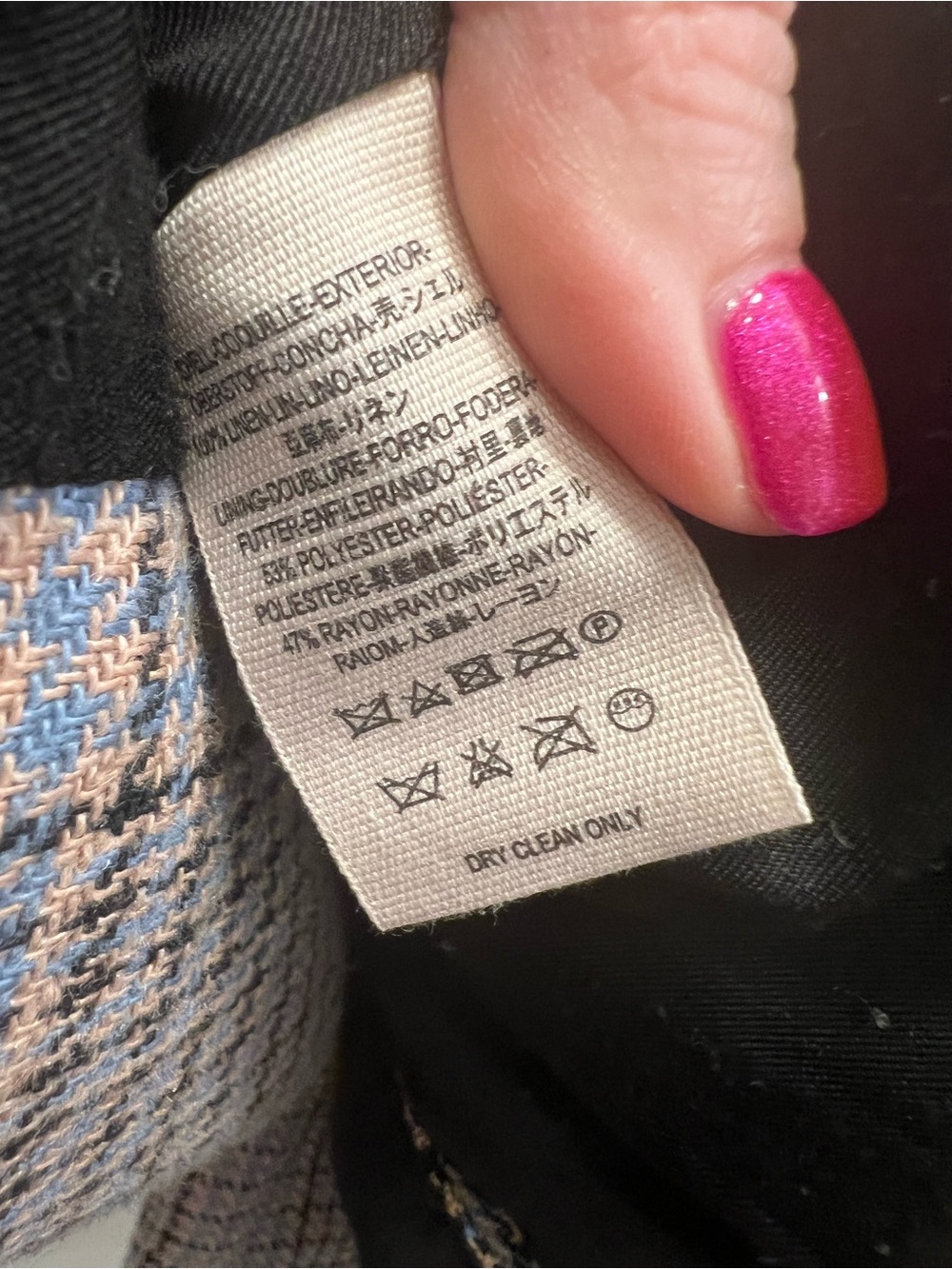 Free People Plaid Tailored Blazer Jacket - XS - Picture 7 of 7